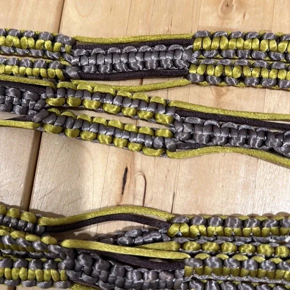 Silky macrame belt- boho chic 70s! - Picture 3 of 9